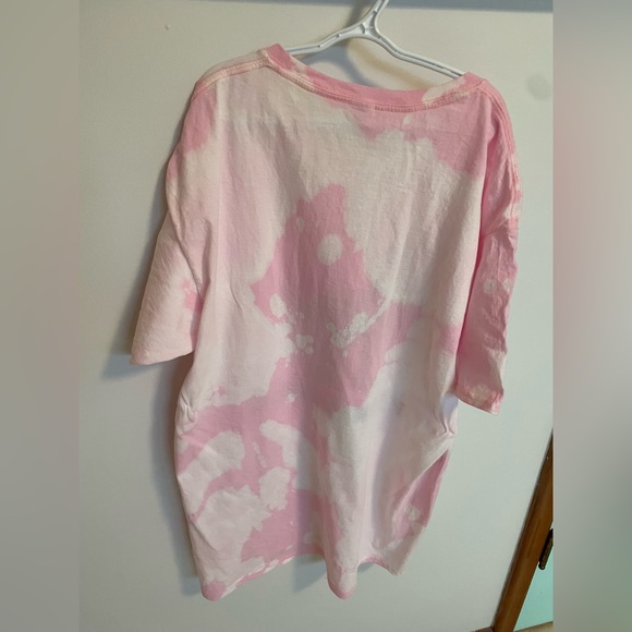 🦖 T-Rex Plumbing Heating & Gas Ltd. Acid Wash Bleach Pink  US L Tee Shirt 🦖 - Picture 7 of 10
